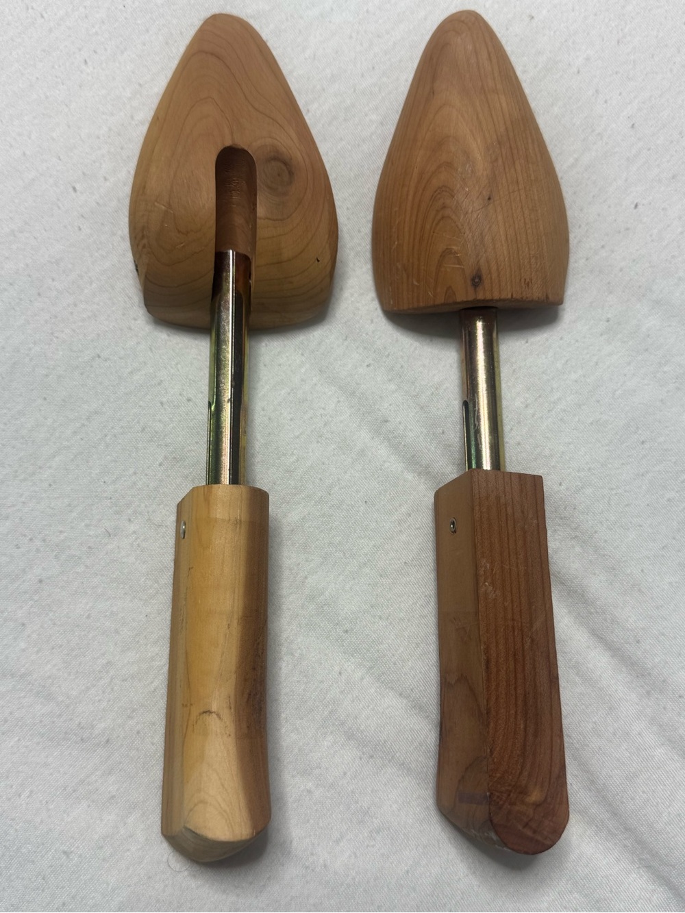 Wooden Shoe Tree Pair - Natural Cedar Shoe Stretchers